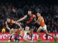 Essendon have jumped GWS on the ladder after downing the Giants in Melbourne. (Julian Smith/AAP PHOTOS)