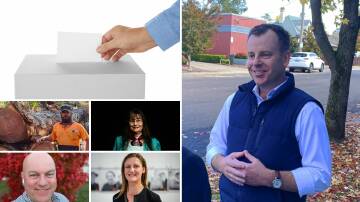 Nationals candidate Brandan Moylan (right) strolled to victory in the 2024 Northern Tablelands by-election. Also pictured are candidates Ben Smith, Dr Dorothy Robinson, Duncan Fischer, and Natasha Ledger. Pictures from file