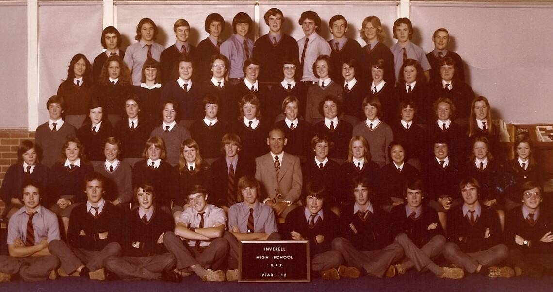 Inverell High School's Year 12 class of 1977.
