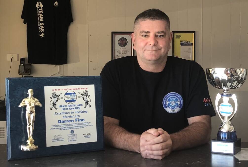 Darren Finn has been inducted into the Israeli Martial Arts Hall of Fame. Picture supplied
