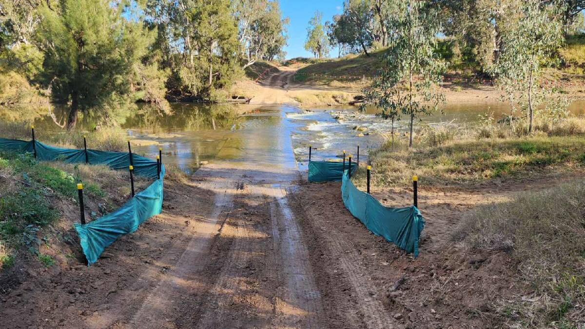 Work begins at Holdfast Crossing to remove the concrete blocking fishing migration. Photo courtesy NSW Department of Climate Change, Energy, the Environment and Water.