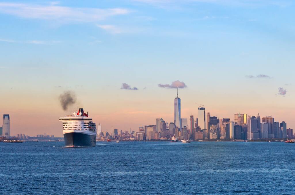 Check out New York City from a different perspective as you leave on the QM2. Picture Shutterstock