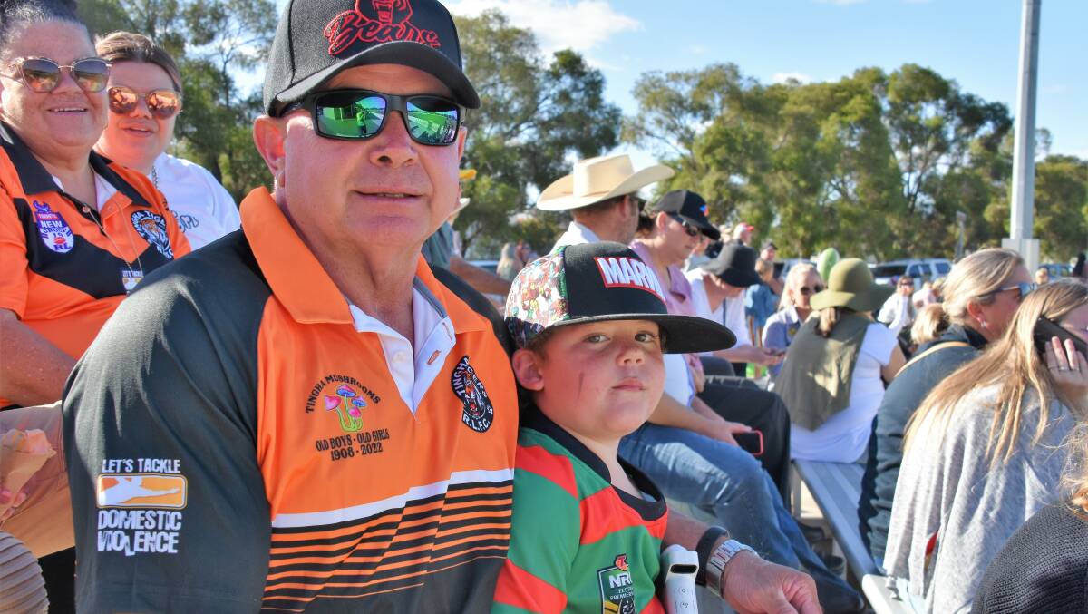 Tingha Tigers league tag coach Ivan Lackey and junior Ivar Sheather represent what it's all about. 
