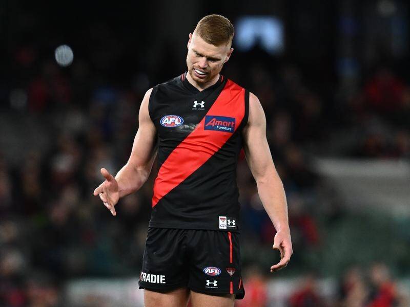 Essendon spearhead Peter Wright has received a four-match ban from the AFL Tribunal. (Joel Carrett/AAP PHOTOS)