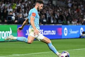 Socceroos forward Mathew Leckie is confident Melbourne City are hitting form at the right time. (James Ross/AAP PHOTOS)
