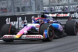 Daniel Ricciardo has qualified fourth for Saturday's F1 sprint race at Hard Rock Stadium in Miami. (AP PHOTO)